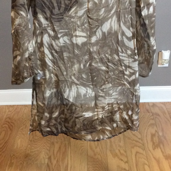 NWT SP Coupe Swim brown print coverup. - Picture 8 of 16
